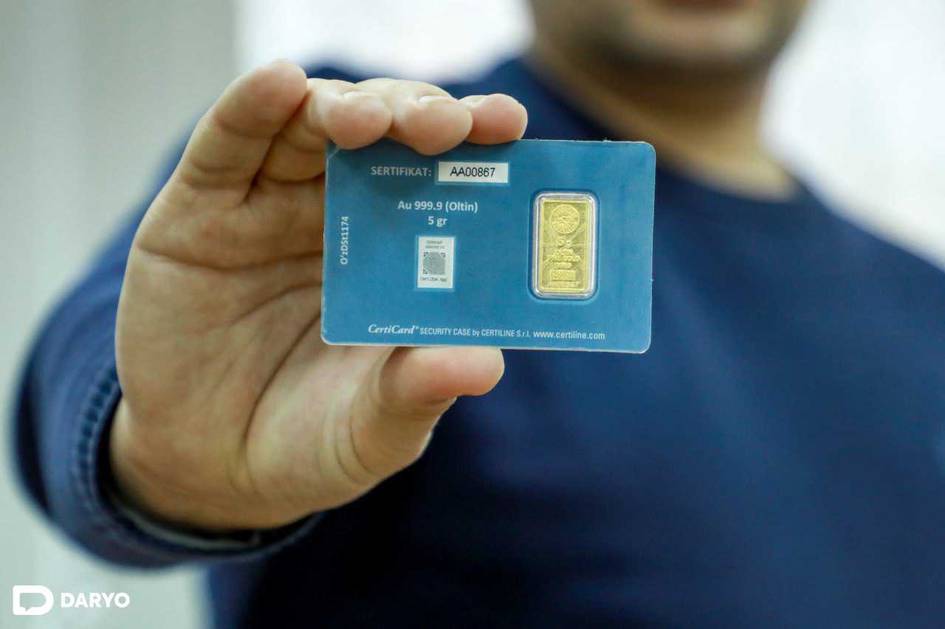 Ўзбекистонда олтин қуймалар нархи яна тарихий рекордни янгилади